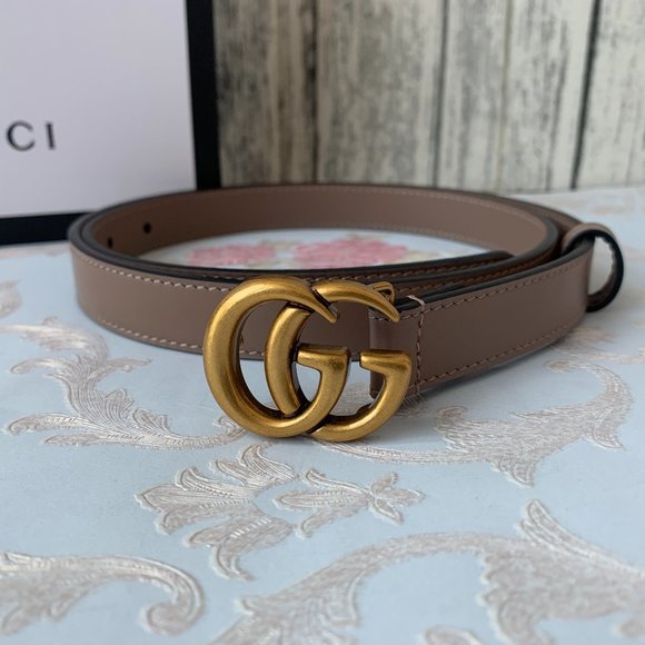 Leather belts with GG buckle main image 5